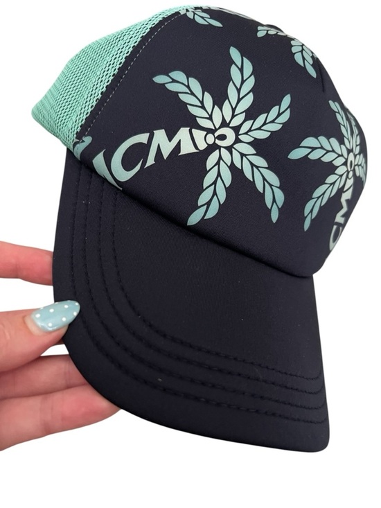 MCM Neoprene cap with Palm Tree monogram print and mesh trim main image 10